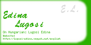 edina lugosi business card